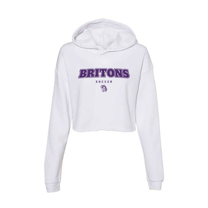 Albion - NCAA Women's Soccer : Maggie Warden - Women's Crop Fleece Hoodie-0