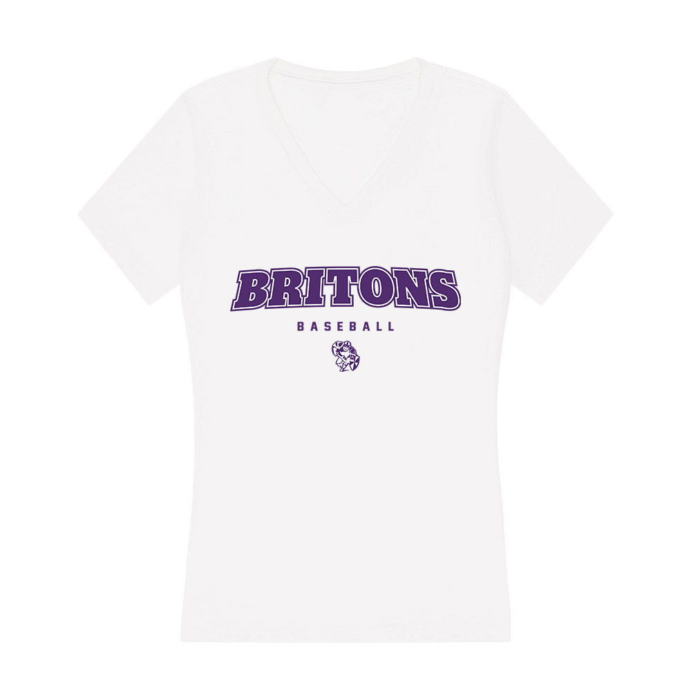 Albion - NCAA Baseball : Tyler Bronczyk - Women's V-Neck T-Shirt-0