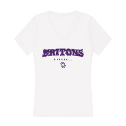 Albion - NCAA Baseball : Tyler Bronczyk - Women's V-Neck T-Shirt-0