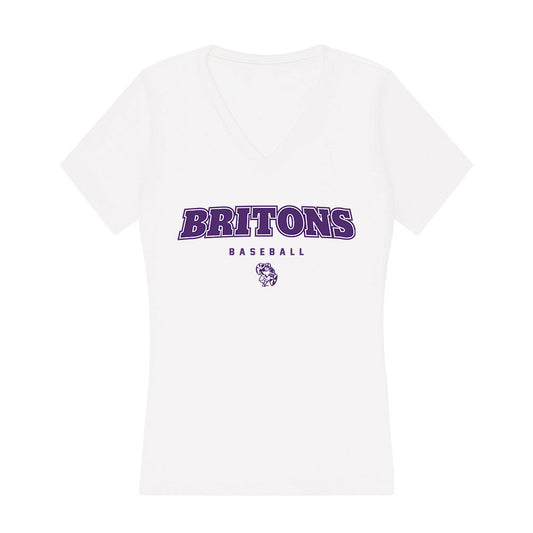Albion - NCAA Baseball : Tyler Bronczyk - Women's V-Neck T-Shirt-0