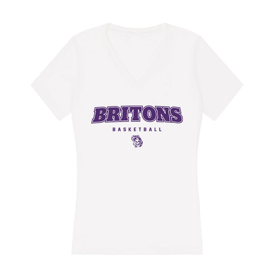 Albion - NCAA Men's Basketball : Dwayne Ray - Women's V-Neck T-Shirt-0