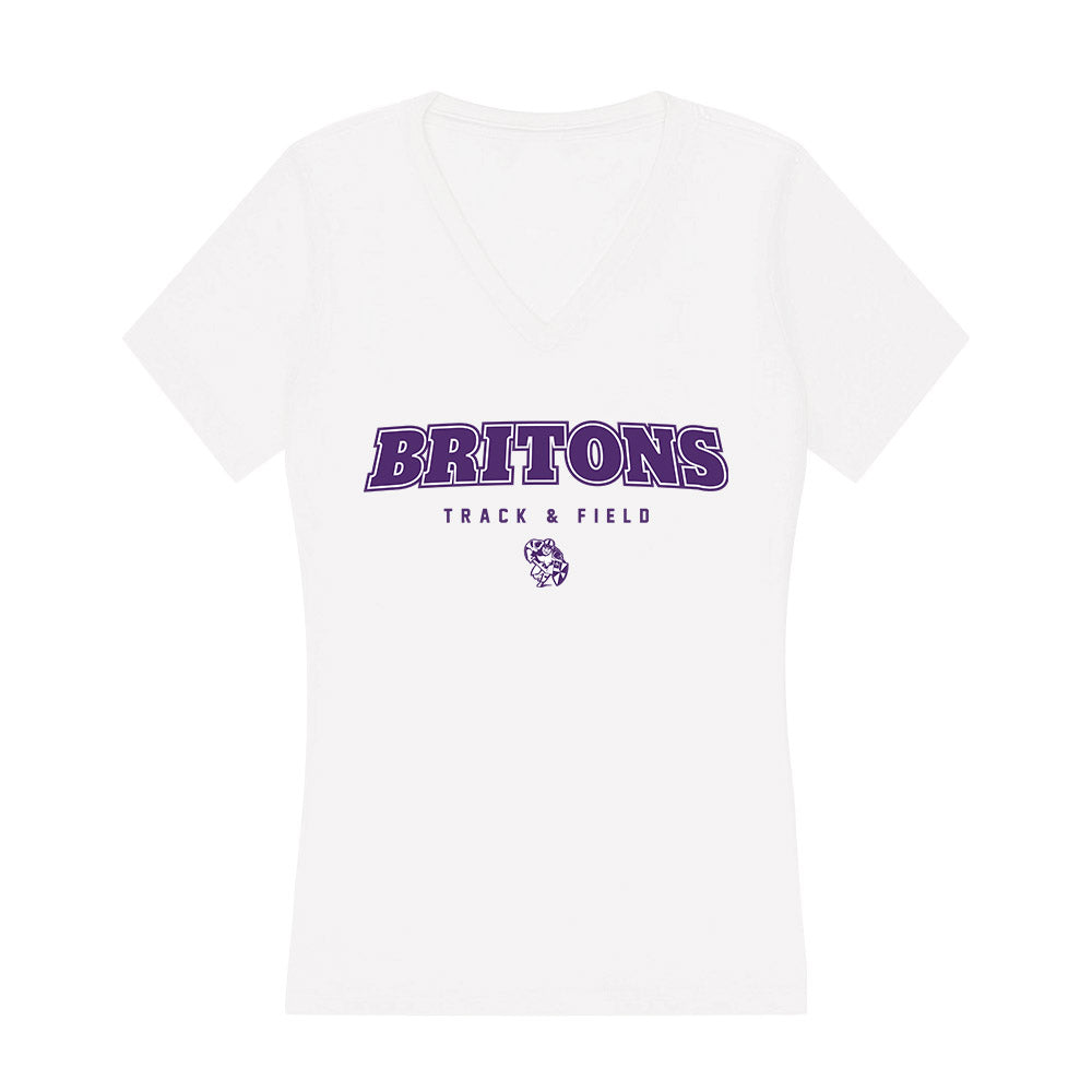 Albion - NCAA Men's Track & Field : Sam VanderWerf - Women's V-Neck T-Shirt-0