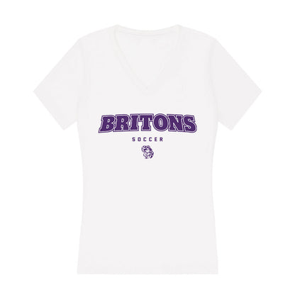 Albion - NCAA Women's Soccer : Maggie Warden - Women's V-Neck T-Shirt-0