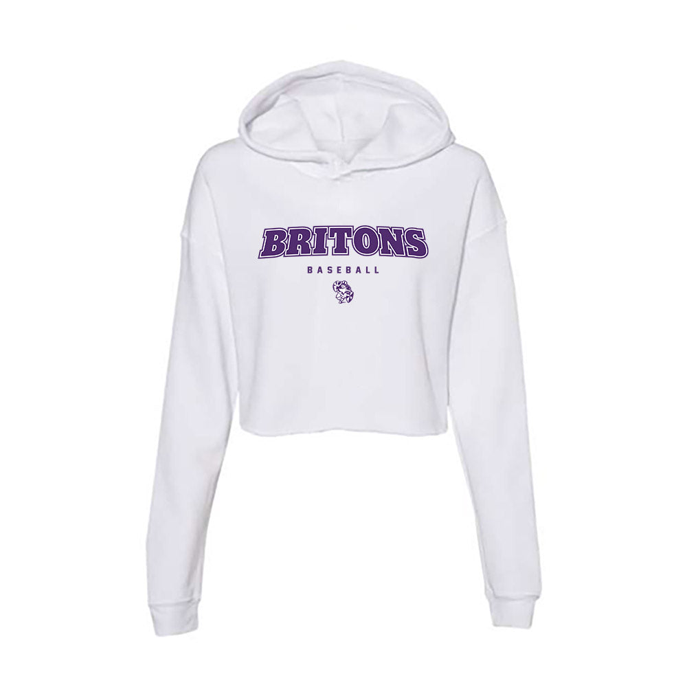 Albion - NCAA Baseball : Tyler Bronczyk - Women's Crop Fleece Hoodie-0