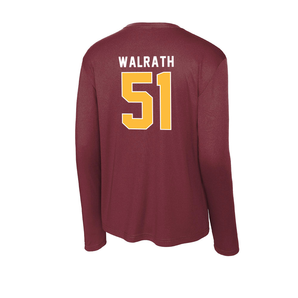 UMN Duluth - NCAA Football : Jayce Walrath - Activewear Long Sleeve T-Shirt-1