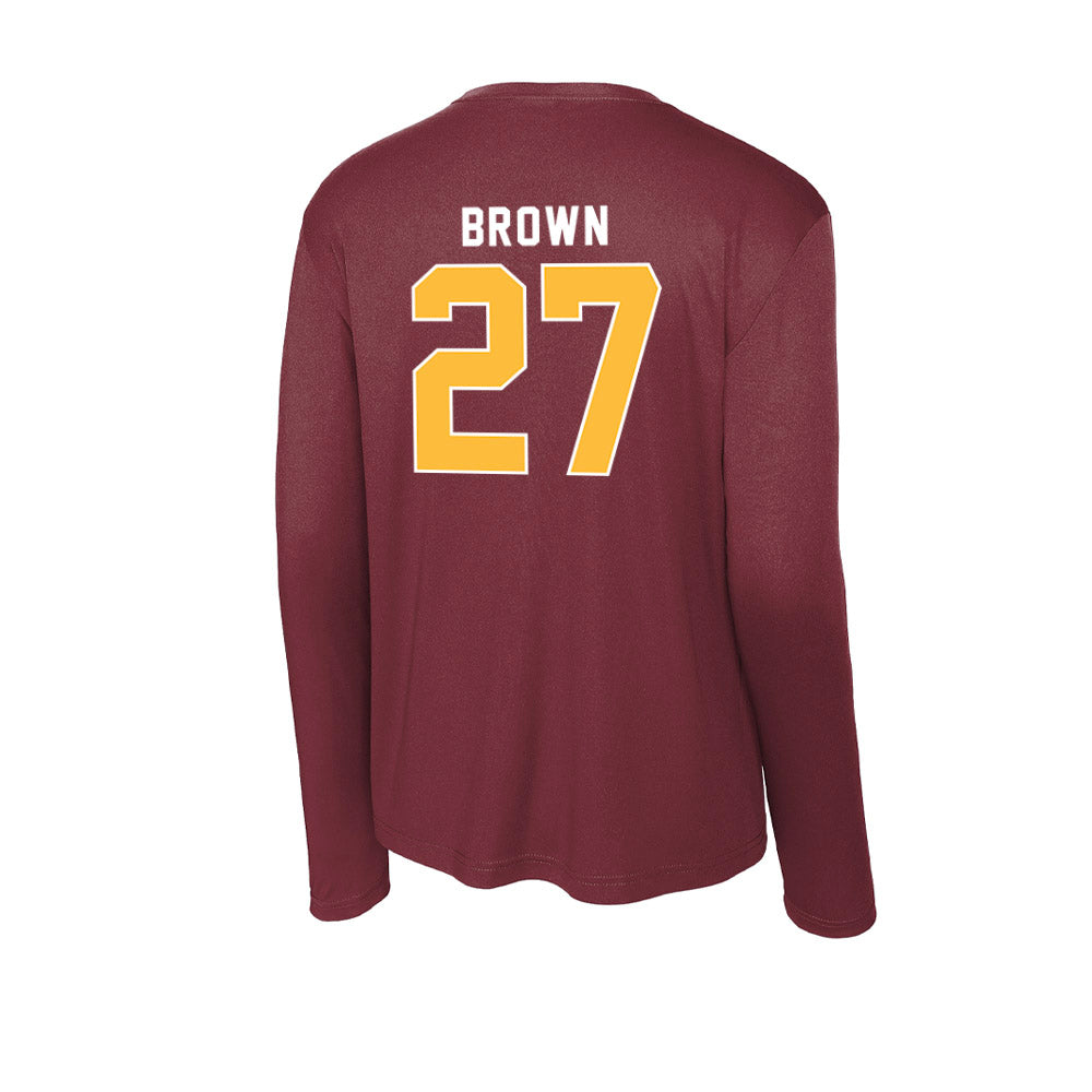 UMN Duluth - NCAA Baseball : Zak Brown - Activewear Long Sleeve T-Shirt-1