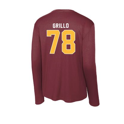 UMN Duluth - NCAA Football : Joey Grillo - Activewear Long Sleeve T-Shirt-1