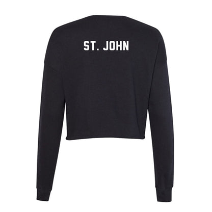 Northwest Missouri State - NCAA Men's Track & Field : Bentley St. John - Women's Cropped Crew Fleece-1