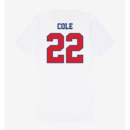 Francis Marion - NCAA Men's Basketball : Adonis Cole - Women's V-Neck T-Shirt-1