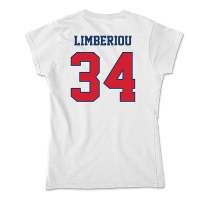 Francis Marion - NCAA Acrobatics & Tumbling : Mia Limberiou - Soft Style Women’s T-Shirt-1
