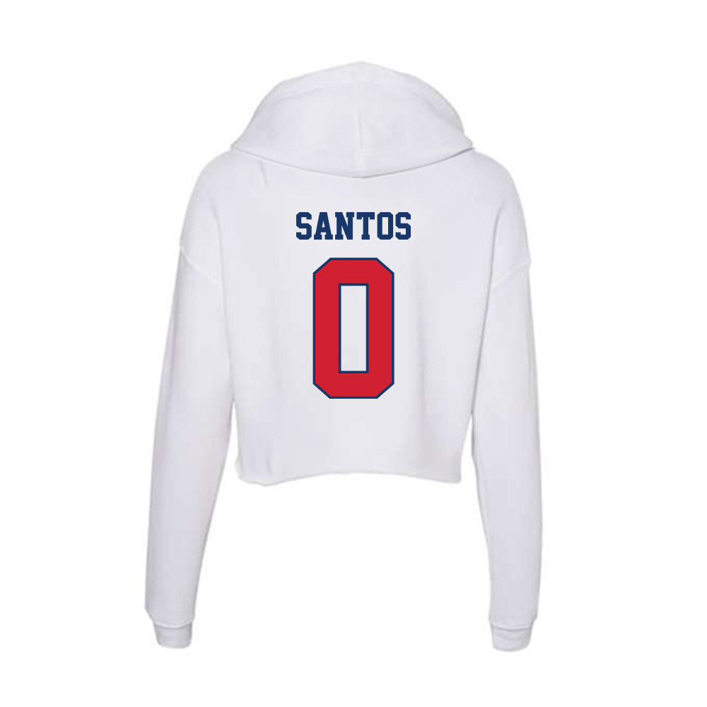 Francis Marion - NCAA Men's Basketball : Troy Santos - Women's Crop Fleece Hoodie-1