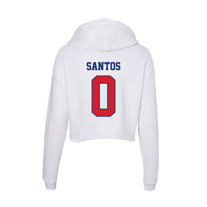 Francis Marion - NCAA Men's Basketball : Troy Santos - Women's Crop Fleece Hoodie-1
