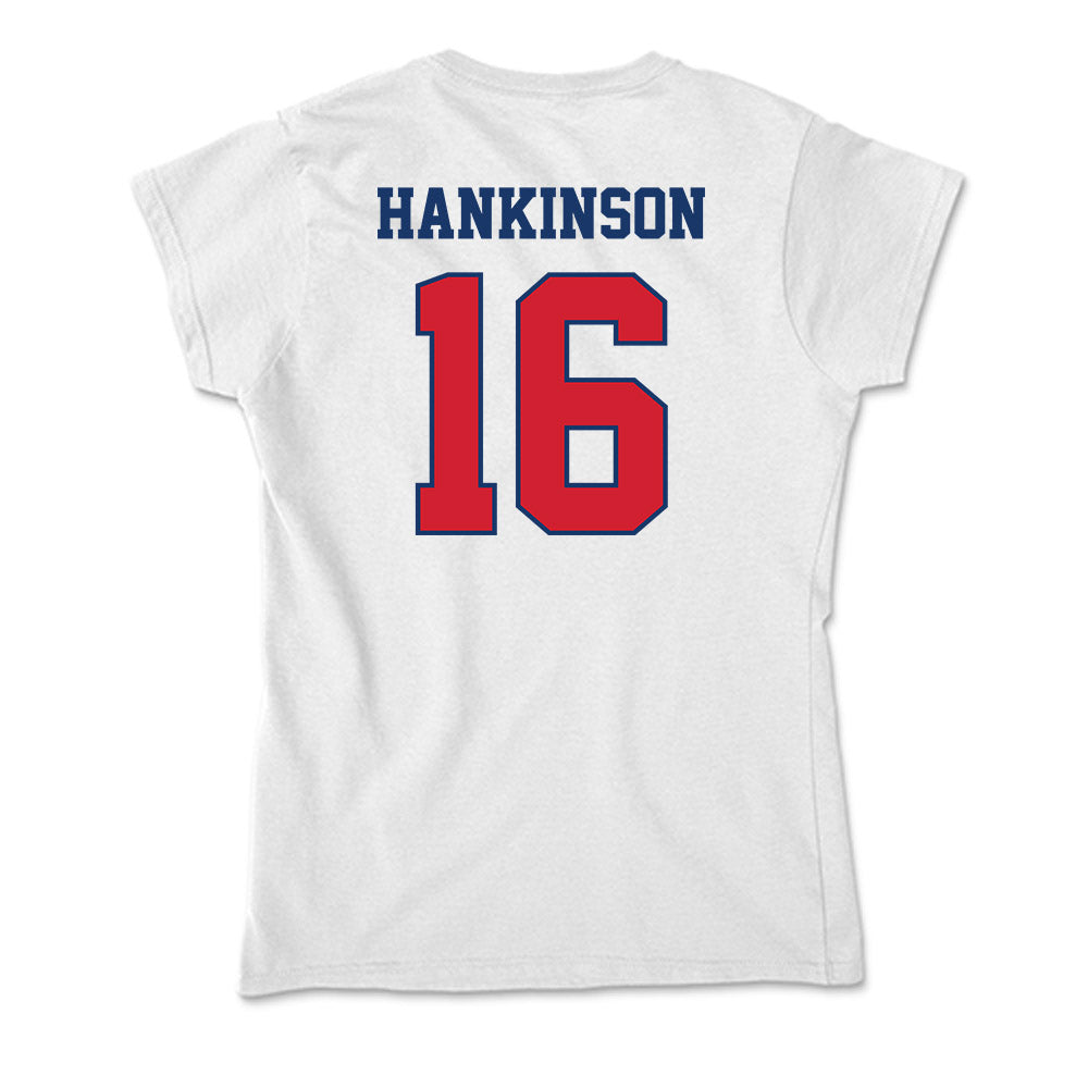 Francis Marion - NCAA Acrobatics & Tumbling : Madison Hankinson - Soft Style Women’s T-Shirt-1