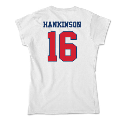 Francis Marion - NCAA Acrobatics & Tumbling : Madison Hankinson - Soft Style Women’s T-Shirt-1