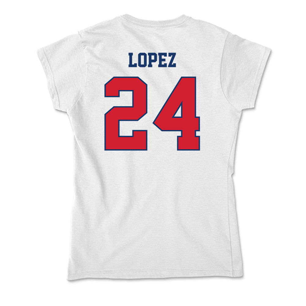 Francis Marion - NCAA Women's Soccer : Alena Lopez - Soft Style Women’s T-Shirt-1