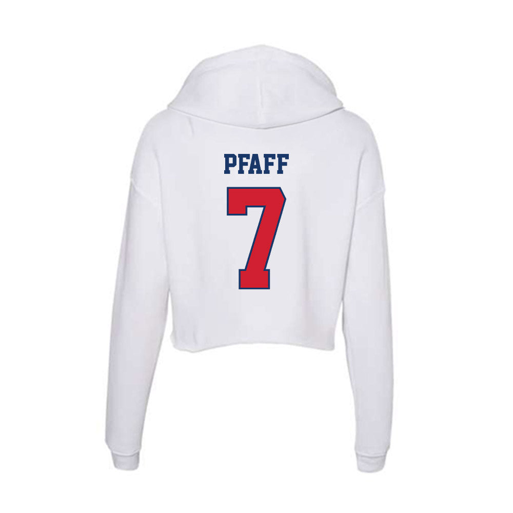 Francis Marion - NCAA Women's Soccer : Chloe Pfaff - Women's Crop Fleece Hoodie-1