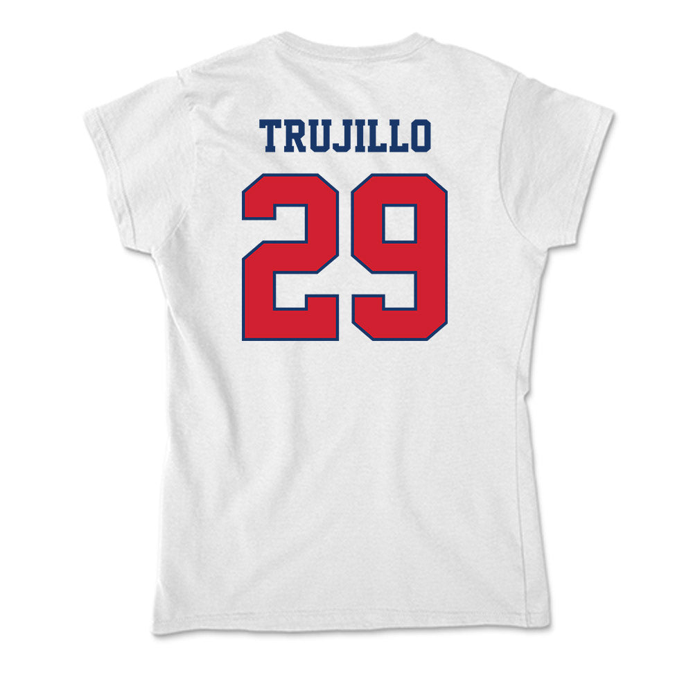 Francis Marion - NCAA Men's Soccer : Sebastian Trujillo - Soft Style Women’s T-Shirt-1