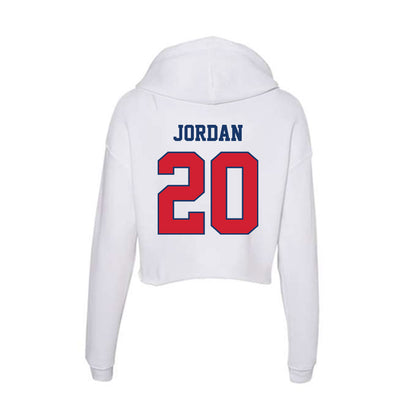 Francis Marion - NCAA Baseball : Robbie Jordan - Women's Crop Fleece Hoodie-1