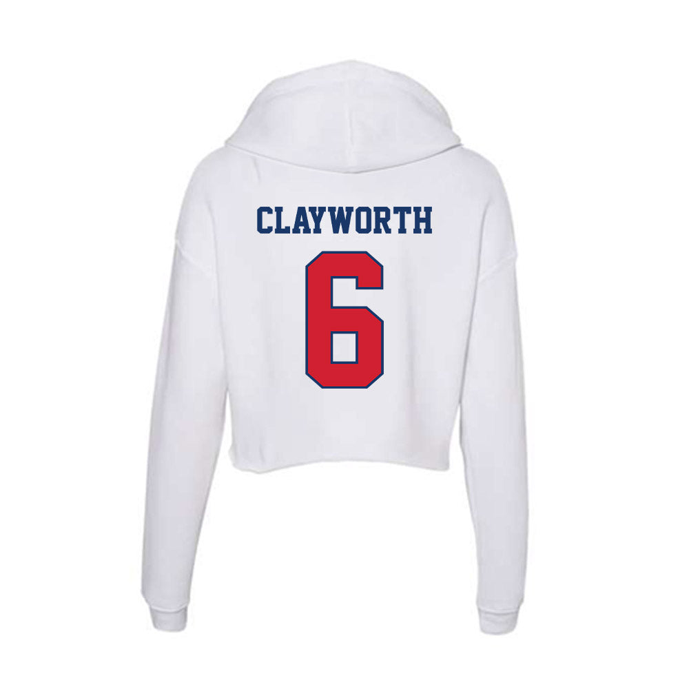 Francis Marion - NCAA Women's Volleyball : Kayla Clayworth - Women's Crop Fleece Hoodie-1