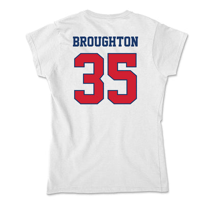 Francis Marion - NCAA Men's Basketball : Jaden Broughton - Soft Style Women’s T-Shirt-1