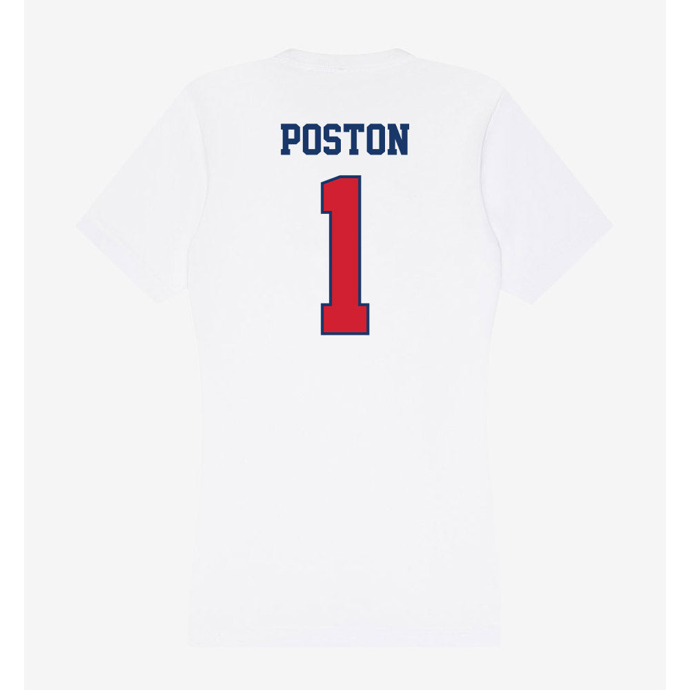 Francis Marion - NCAA Softball : Alyssa Poston - Women's V-Neck T-Shirt-1