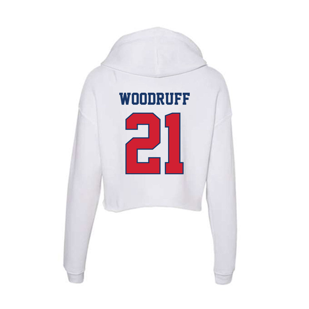 Francis Marion - NCAA Baseball : Daemon Woodruff - Women's Crop Fleece Hoodie-1