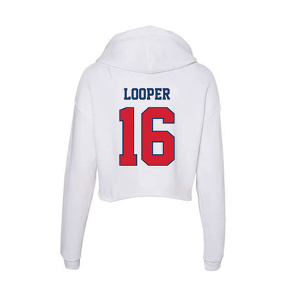 Francis Marion - NCAA Baseball : Hunter Looper - Women's Crop Fleece Hoodie-1