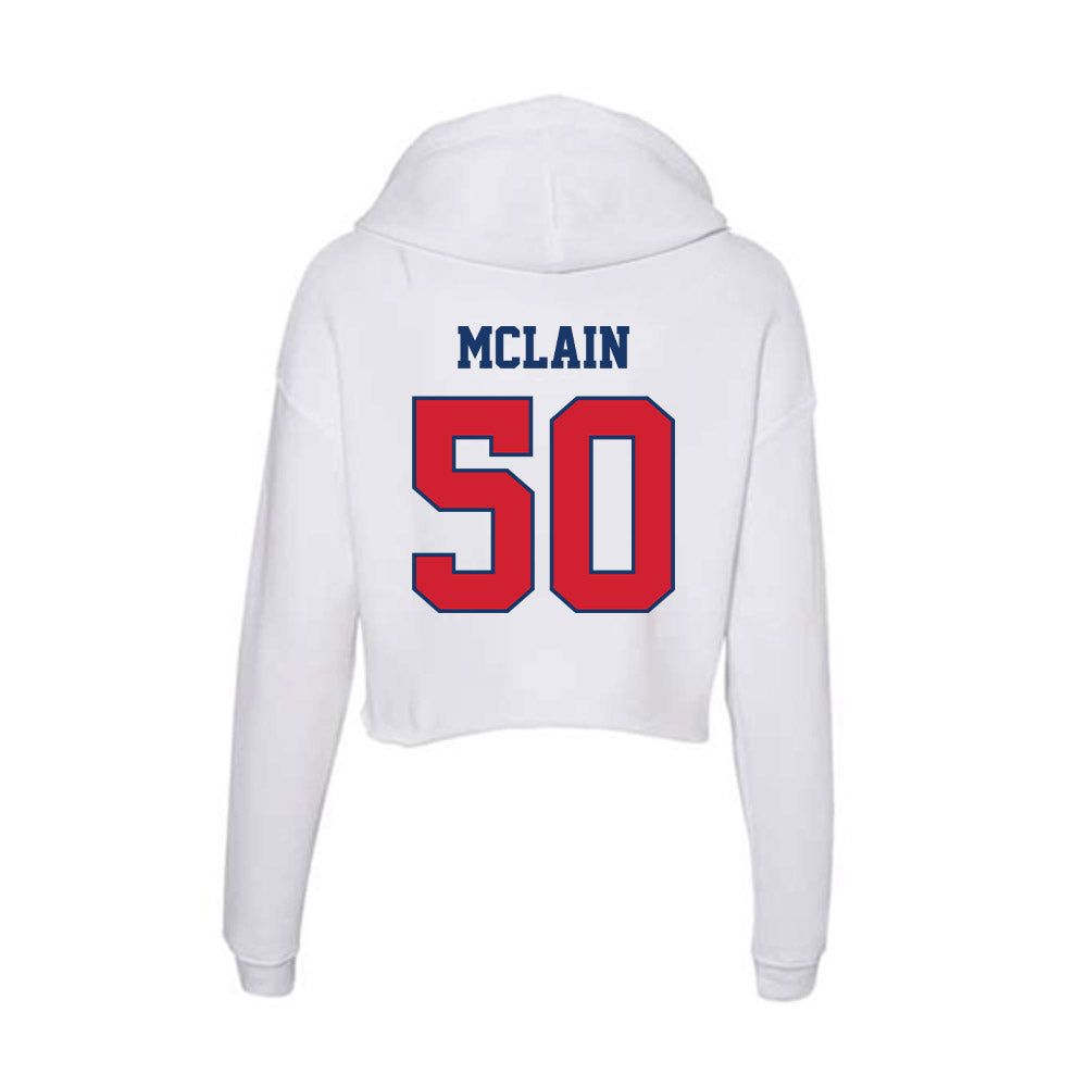 Francis Marion - NCAA Baseball : Reed McLain - Women's Crop Fleece Hoodie-1