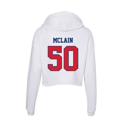 Francis Marion - NCAA Baseball : Reed McLain - Women's Crop Fleece Hoodie-1