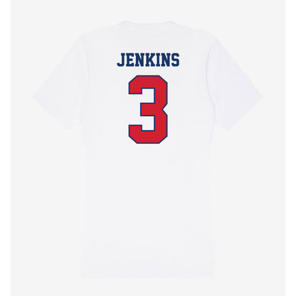 Francis Marion - NCAA Men's Basketball : John-Michael Jenkins - Women's V-Neck T-Shirt-1