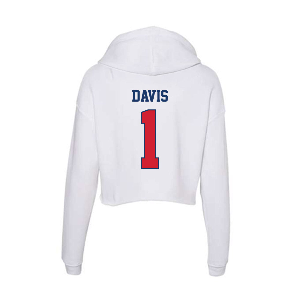 Francis Marion - NCAA Men's Basketball : Shannon Davis - Women's Crop Fleece Hoodie-1