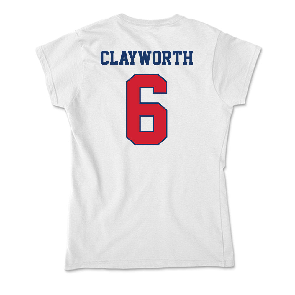 Francis Marion - NCAA Women's Volleyball : Kayla Clayworth - Soft Style Women’s T-Shirt-1