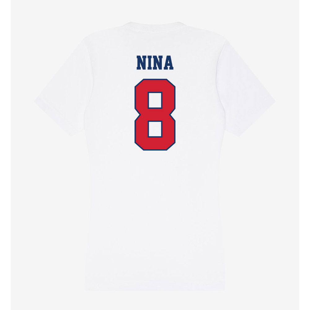 Francis Marion - NCAA Baseball : Adrian Nina - Women's V-Neck T-Shirt-1