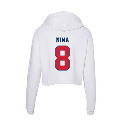 Francis Marion - NCAA Baseball : Adrian Nina - Women's Crop Fleece Hoodie-1