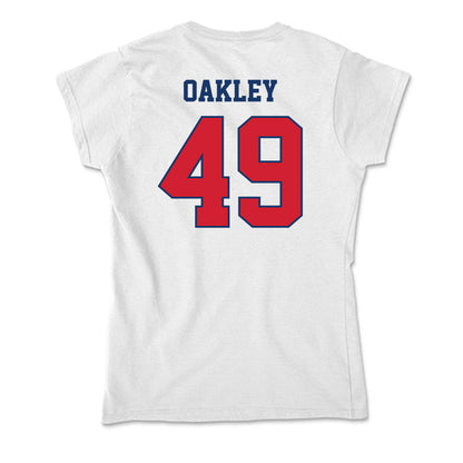 Francis Marion - NCAA Baseball : Caleb Oakley - Soft Style Women’s T-Shirt-1