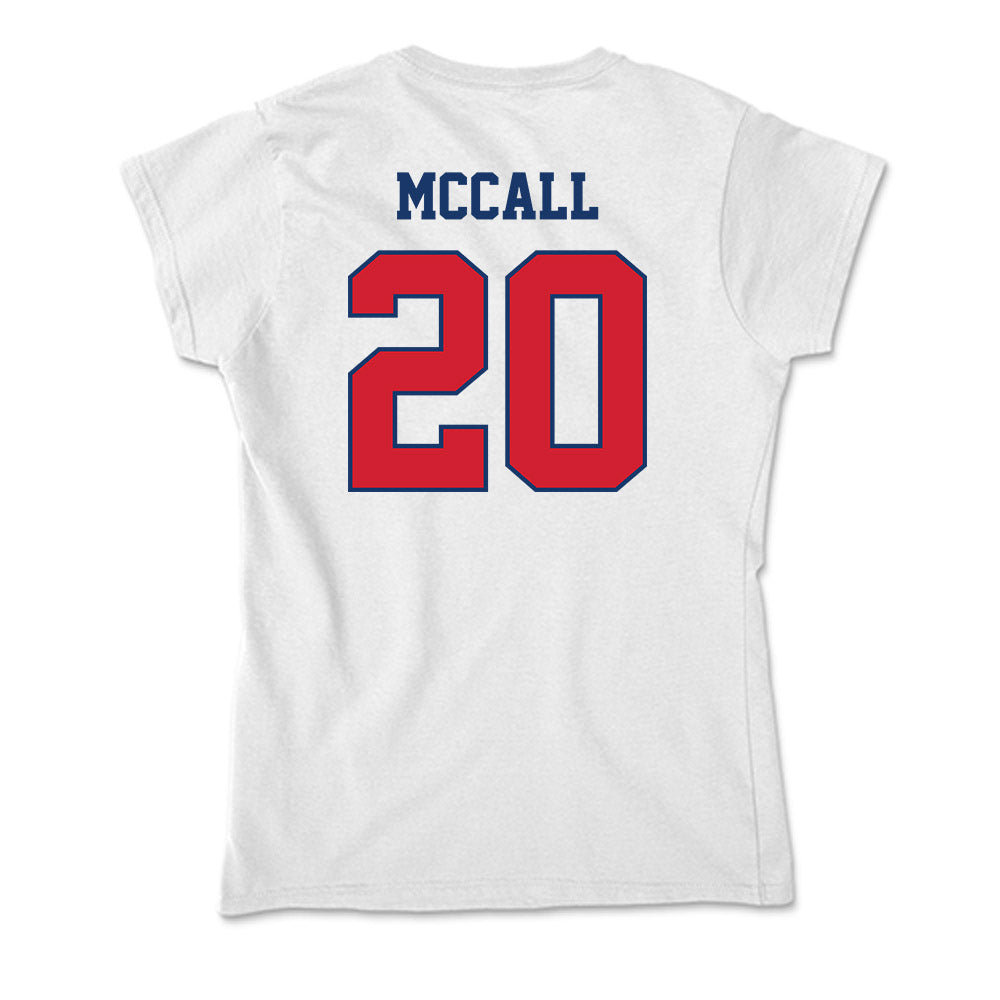 Francis Marion - NCAA Men's Basketball : Kameron McCall - Soft Style Women’s T-Shirt-1