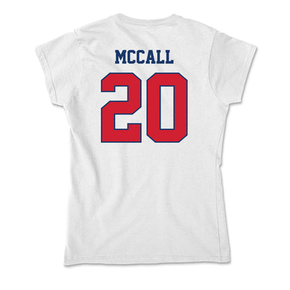 Francis Marion - NCAA Men's Basketball : Kameron McCall - Soft Style Women’s T-Shirt-1