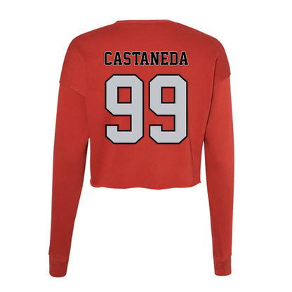 CSUN - NCAA Men's Soccer : Bryan Castaneda - Women's Cropped Crew Fleece-1