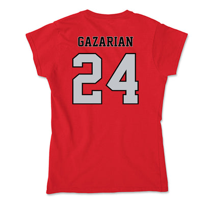 CSUN - NCAA Men's Basketball : Greg Gazarian - Soft Style Women’s T-Shirt-1