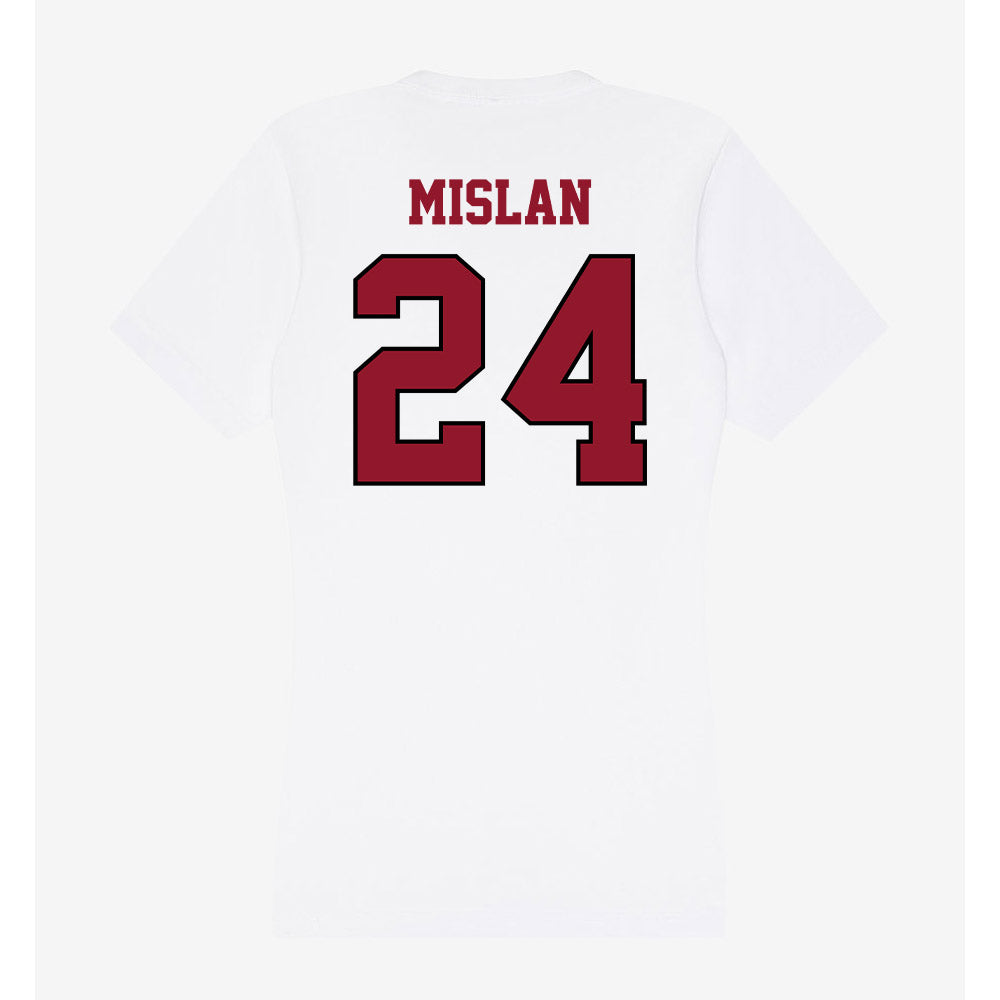 Lafayette College - NCAA Baseball : Jack Mislan - Women's V-Neck T-Shirt-1