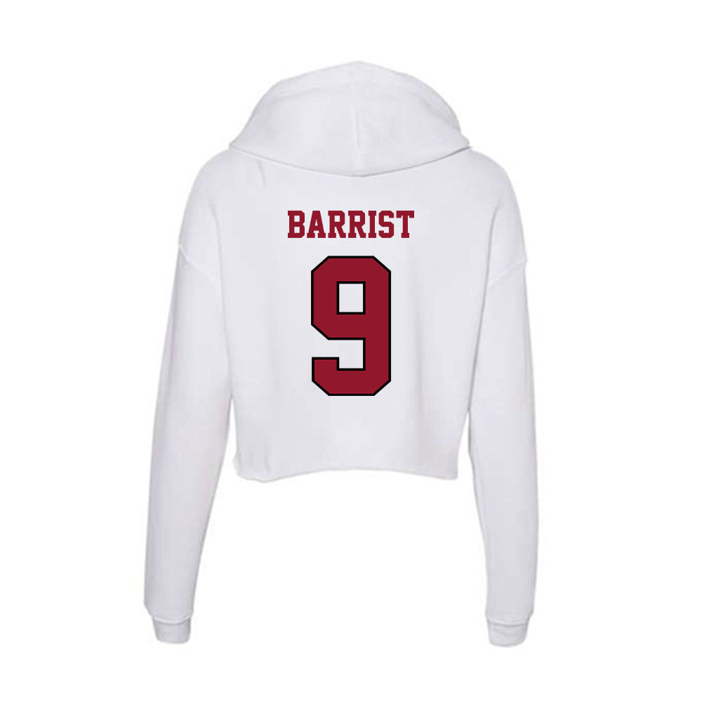 Lafayette College - NCAA Baseball : Alex Barrist - Women's Crop Fleece Hoodie-1