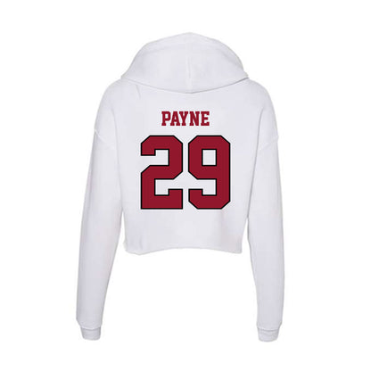 Lafayette College - NCAA Baseball : Alex Payne - Women's Crop Fleece Hoodie-1