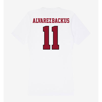 Lafayette College - NCAA Softball : Sophia Alvarez-Backus - Women's V-Neck T-Shirt-1