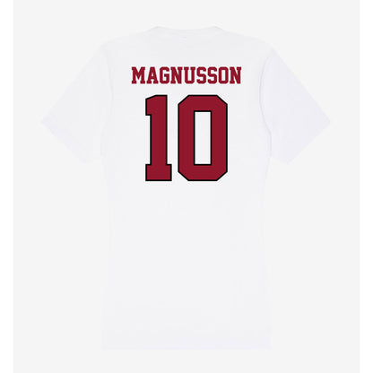 Lafayette College - NCAA Men's Tennis : Jake Magnusson - Women's V-Neck T-Shirt-1