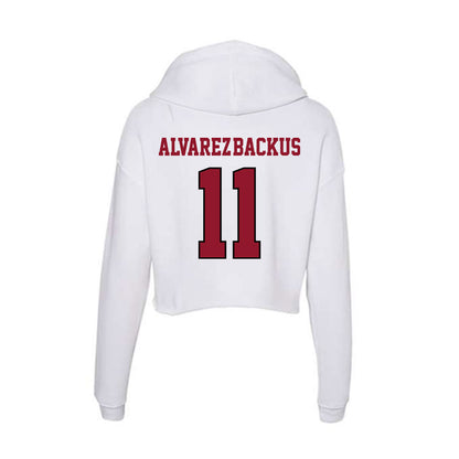 Lafayette College - NCAA Softball : Sophia Alvarez-Backus - Women's Crop Fleece Hoodie-1