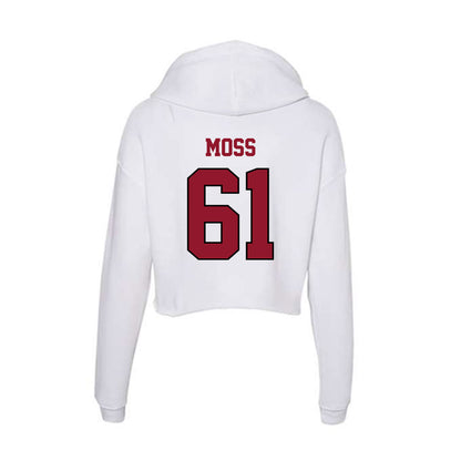 Lafayette College - NCAA Football : Parker Moss - Women's Crop Fleece Hoodie-1