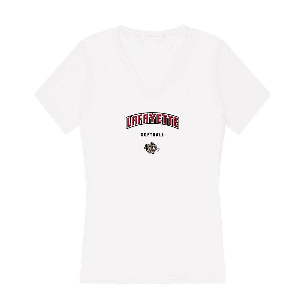 Lafayette College - NCAA Softball : Sophia Alvarez-Backus - Women's V-Neck T-Shirt-0