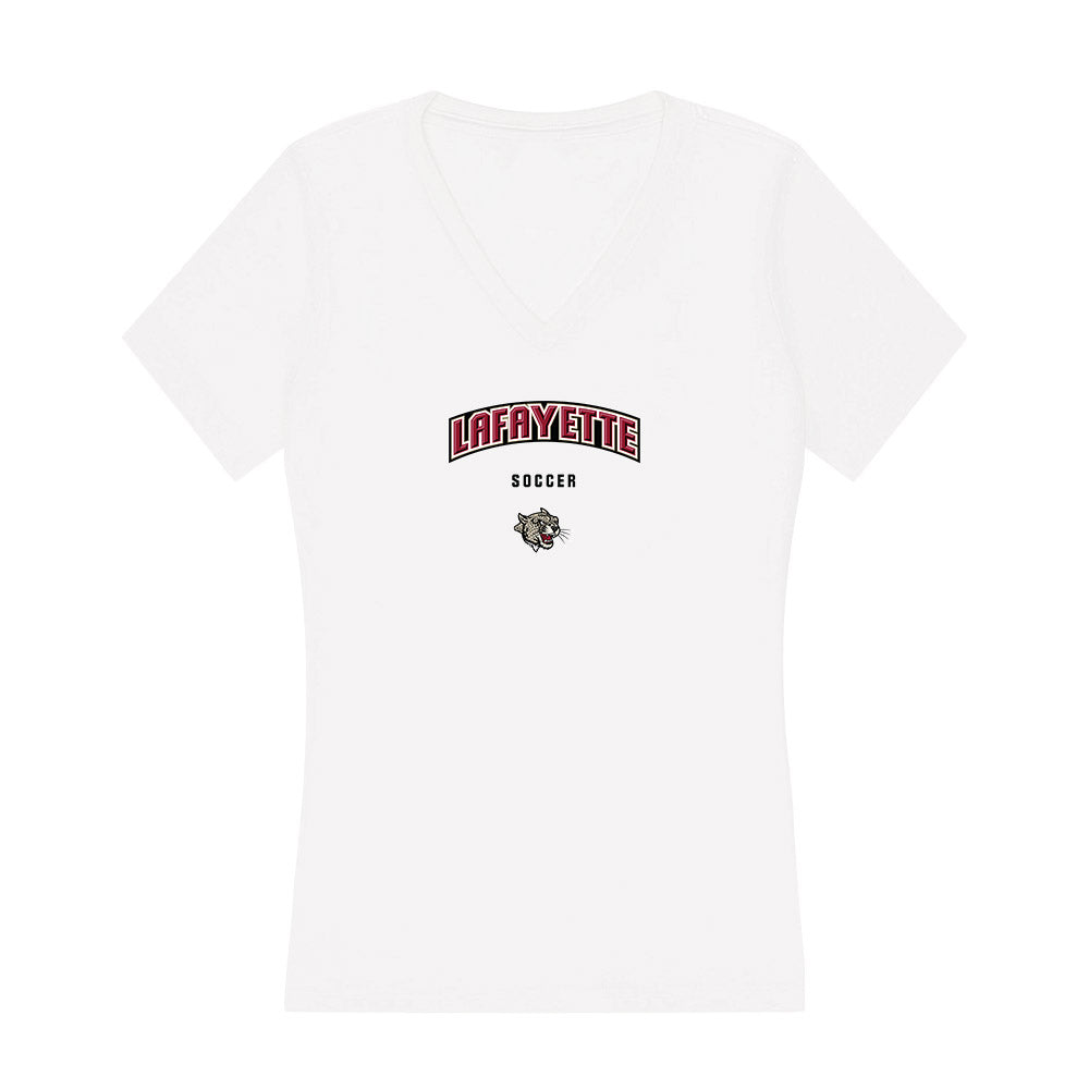 Lafayette College - NCAA Women's Soccer : Alle Hughes - Women's V-Neck T-Shirt-0
