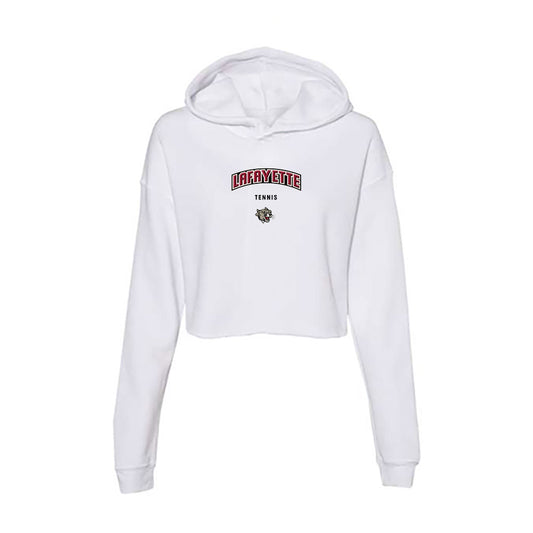 Lafayette College - NCAA Men's Tennis : Jake Magnusson - Women's Crop Fleece Hoodie-0