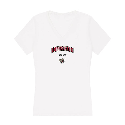 Lafayette College - NCAA Women's Soccer : Mary Claire Galante - Women's V-Neck T-Shirt-0